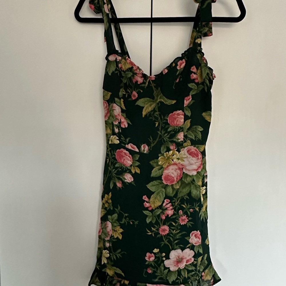 NWT Reformation Christine Mini Dress in Belvedere - Picture 4 of 5